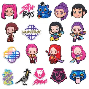 K‑pop “Witcher” girl group shoe accessories, slippers, floral shoes, buckles, and DIY shoe decorations.