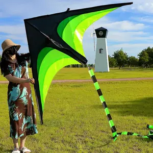 Large 83" Giant Delta Kite for Adults with 33ft Kite Tail, Huge Single-line Beach Kites for Adults and Teenagers7