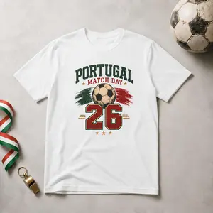 GoLazo Portugal Match Day 26 Vintage Soccer Tee | Football Fan Graphic Shirt | Summer 2026 Watch Party
