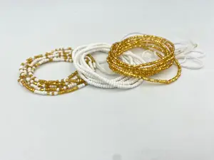 3 PC Waist Beads Set – 3 Piece Tie-On African Waist Beads for Women- Choose your set-  (45”-50”)