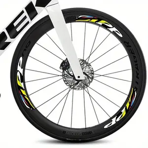 13-Piece Zi-Pp Firefinch Rainbow Edition Bike Sticker for Road Bike Carbon Fiber Wheels, suitable for mountain bike rims wider than 0.79 inches, compatible with 26, 27.5, 29 and 700C rims.