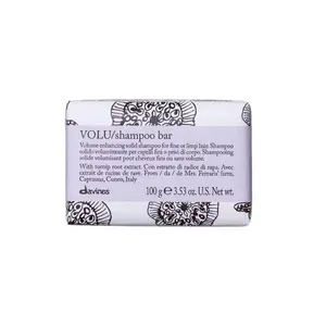 Davines VOLU Volumizing Shampoo Bar - Solid shampoo bar that gives body and volume to fine or limp hair - Sustainable Beauty - Travel - Sulfate free