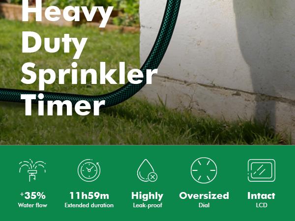 RESTMO Sprinkler Timer, Programmable Water Timer for Garden Hose, Automatic Control | Manual ON/Off | Rain Delay for Outdoor Faucet, Drip Irrigation and Lawn Watering System.