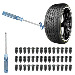 50/100PCS Tire Repair Screws, Rubber Screw Tire Plugs for Car, Motorcycle, Bike, Truck, No Remove Tire Emergency Tire Repair Kit