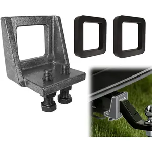 Anti Rattle Hitch Clamp fit 2 in Trailer Hitch with 2 Silencer Pads Rustproof and Corrosion-Resistant Reduces Trailer Vibration