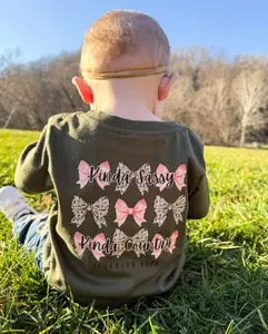 Kinda Sassy Kinda Country youth and adult shirt, toddler boy clothing, kids stuff for boys, toddler girl clothes, western baby clothes boy Casual Cotton
