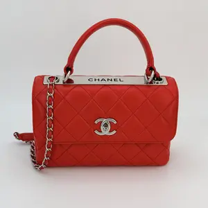Pre-owned CHANEL lambskin Crossbody Bags Trendy CC Top Handle Bag