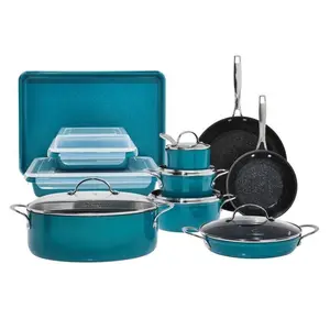 Curtis Stone 17-piece All-Purpose Cookware Set - Open Box