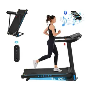 Bluetooth Treadmill for Running & Walking, 3.0 HP Quiet Motor, USB-C Charging, 4-Level Incline, 350 lb Capacity