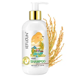 Sefudun Rice Water Shampoo 300ml - Revitalize & Hydrate Normal Hair Care Cleanser for Women & Men