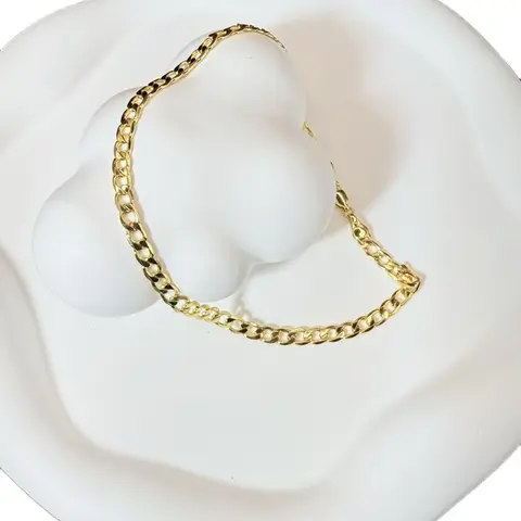 Cuban Ankle 11 Inches Long Cod 7031 Gold-Toned Chain Accessory Bra-8033