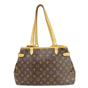 Pre-owned Louis Vuitton Canvas Shoulder Bags Batignolles Horizontal Monogram Shoulder Bag Brown