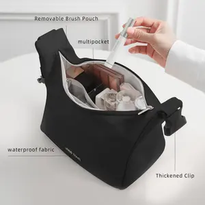 Large-Capacity Makeup Bag & Purse Organizer – Compartmentalized, Portable Women's Travel Organizer