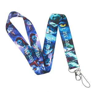 Anime Source Avatar Movie Series Na’vi I See Your Blue Lanyard Keychain ID Badge Holder