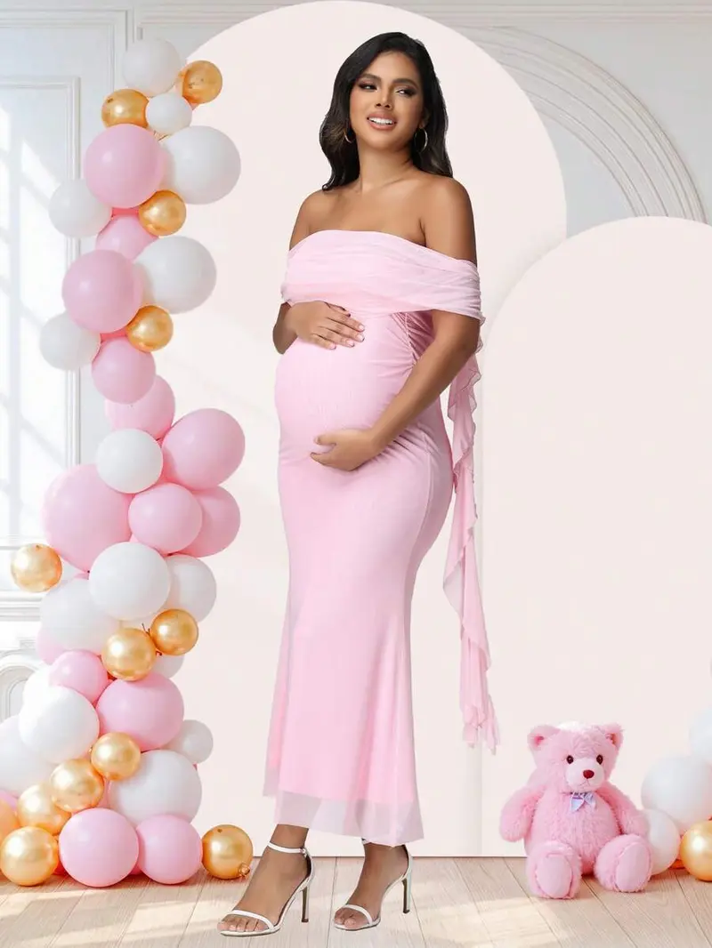 knee length dresses for ladies The Softsculpt Knit Off The Shoulder Dress main image 1