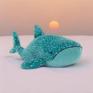 New Whale Plush Toy Doll Stuffed Baby Pillow Gift Soft Comfortable Fluffy Soothing Toy Super Soft Fabric Girls' Gift