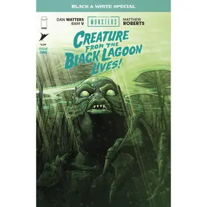 UNIVERSAL MONSTERS CREATURE FROM THE BLACK LAGOON LIVES BLACK & WHITE SPECIAL #1 (OF 2) CVR A MATTHEW ROBERTS
