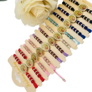 12pcs Elegant Exquisite Bangle Bracelets Set - Baptism Gift with New Designs, Includes Pouch for First Communion Occasions, Elegant Bangle