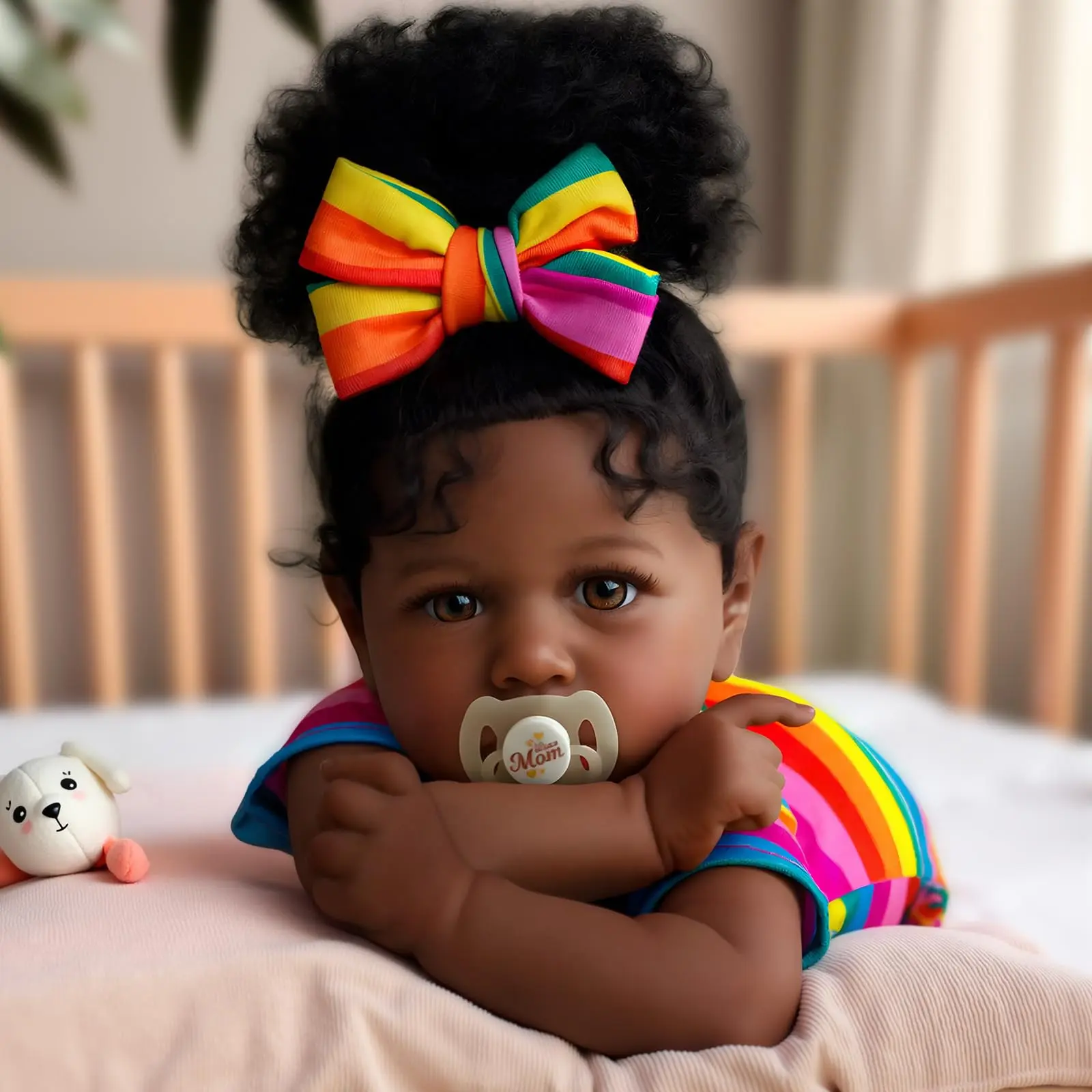 Babeside Reborn Baby Dolls Black - 20 inch Lifelike Soft Body African American Realistic-Newborn Girl Doll Best Birthday Gift Set and Toy Accessories Gift for Kids Age 3+ summervibes