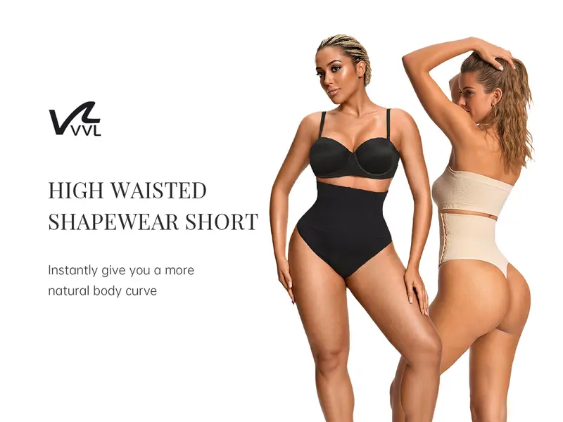 Product Introduction of VVL Holiday Haul High Waisted Tummy Control Thong Shapewear Shorts for Women - Comfortable and Breathable Butt Lifting Body Shaper Seamless Girdles Under Dress 0