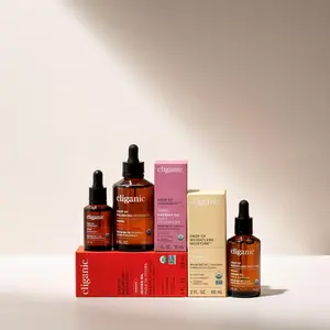 Cliganic Face, Hair and Body Bundle Organic Jojoba Argan Rosehip Oil Skincare Hydrate Moisturizer Smooth Gentle