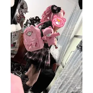 Gloomy Bear Backpack Japanese Kawaii Style Large Capacity School Bag Teen Aesthetic Laptop Bookbag Daypack For Women Travel