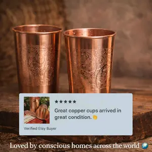 100%Pure Copper Cups