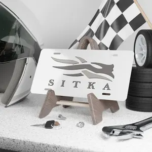 Camo Vanity Plate With SITKA Blackout V2, License Plate, Truck Car Tags, Gifts for Him