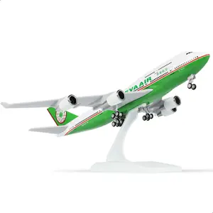 Boeing 747 EVA Air 1/240 Scale Diecast Resin Model Plane 30CM Display Gift