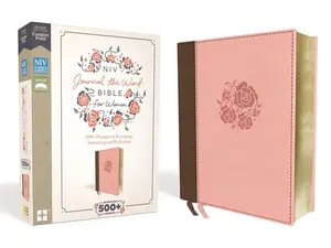 NIV, Journal the Word Bible for Women, Leathersoft, Brown/Pink, Red Letter, Comfort Print: 500+ Prompts to Encourage Journaling and Reflection Imitation Leather – October 16, 2018