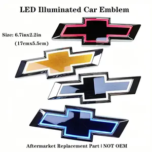 LED Car Ambient Light Civic Accessories LED Lights CarAccessories for Chevrolet Cruze CHEVROLET Logo LightsRear Logo Cold Light llluminated 5D Logo 6.69*2.17 Inch /17*5.5cm Luminous Dodge Ram Head Badge ChevroletCruze LED Logo Lights