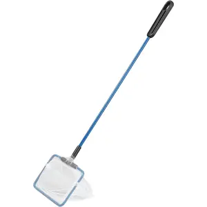 Aquarium Fish Net, Small Fish Tank Cleaning Net, Food Wastes Skimmer for Small Ponds and Pools