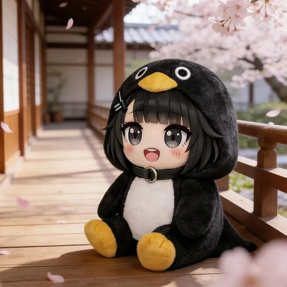 25cm Kawaii Gugu Gaga Plush Penguin - Movie Theme Cute Stuffies, Unisex Soft Toy Doll, Kids Birthday Gift & Room Decoration for Fans