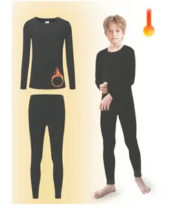 2-Pack Alert! Fall Winter Outdoor Enthusiasts Multi-Color Crew Neck Thermal Underwear Set Slim-Fit Long Sleeve Pants Knitted Fabric Cozy Breathable Ski Sporty Style Super Versatile