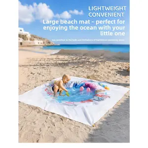 Outdoor children's swimming pool mat, picnic mat, multifunctional waterproof and sand-proof beach mat