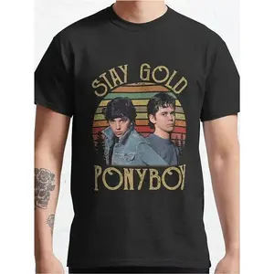 Stay Golden Ponyboy The Outsiders Retro Vintage ILove Classic T-Shirt Hoodie XL-4XL
