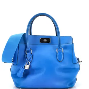 Pre-owned HERMÈS Leather Top Handle Bags Hermes Toolbox Bag Swift 26 by Rebag