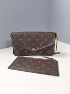 Pre-owned Louis Vuitton Leather Messenger Bags Preloved Pochette Felicie Bag