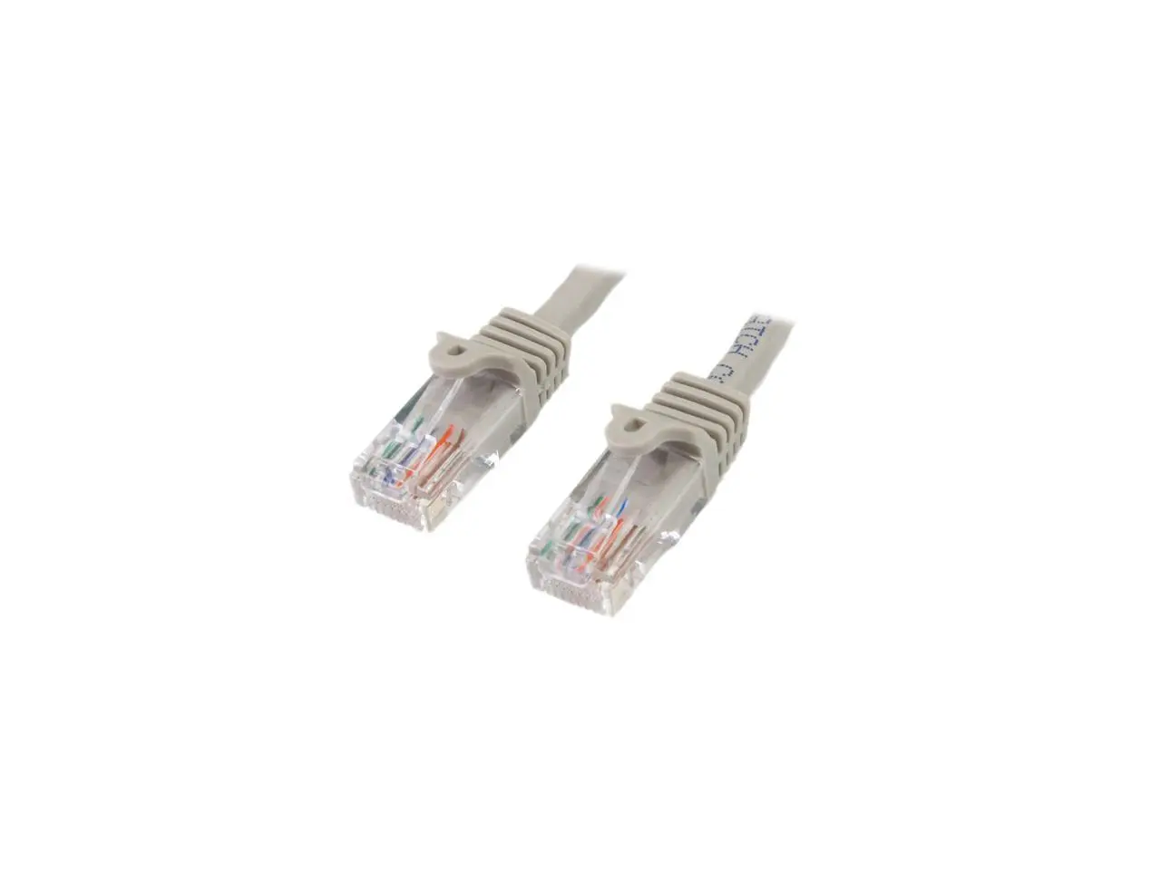 StarTech.com 45PATCH15GR 15 ft. Cat 5E Gray Snagless UTP Patch Cable StarTech.com 45PATCH15GR 15 ft. Cat 5E Gray Snagless UTP Patch Cable
