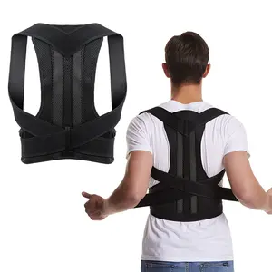 Unisex Adjustable Lumbar Support Belt - Posture Strap, Breathable Back Straightener, Shoulder Support for Spinal Alignment - Sports & Outdoor Leisure Equipment