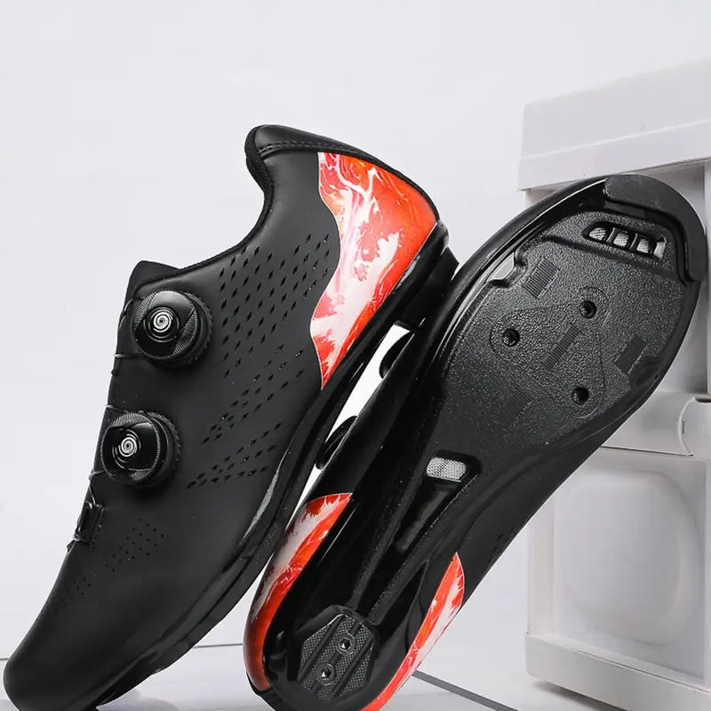 Unisex Cycling Shoes, Quick-Release Buckles, Breathable Pores, Ideal for Commuting, Daily Exercise, Outdoor Road Biking