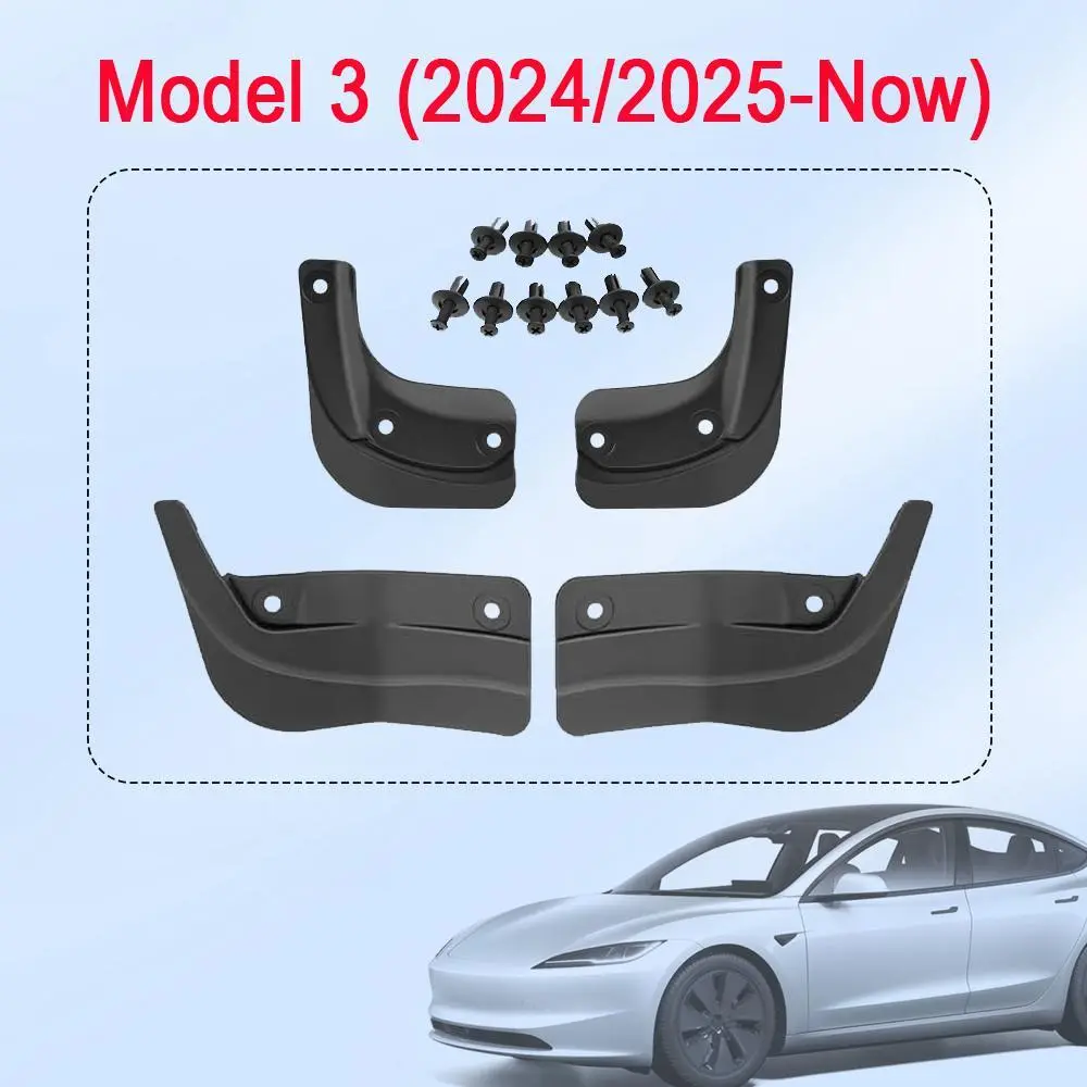 Mud Flaps For Tesla New Model Y Juniper 2025 2026 No Drilling/Tape ...