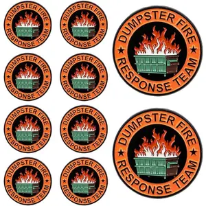 1Pcs/5Pcs/10Pcs Dumpster Fire Enamel Pins Response Team Alloy Badges for Jackets Hilarious Gifts for Coworkers Team Members