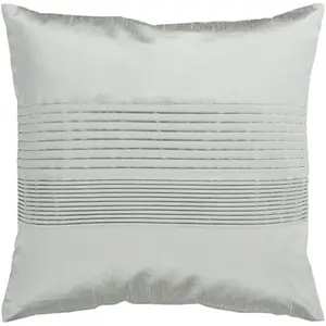 Livabliss 18x18 in. Polyester Square Decorative Pillow - Silver Seafoam, Poly Fiber Fill, Indoor Home Decorative Cushion, Square Cushion