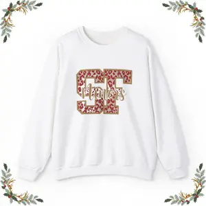 49ers Football Sweatshirt, American Football Shirt, San Francisco T-Shirt, 49ers Football Fan Sweater Flat Hoodie Tops Lightweight Loose Medium Cotton