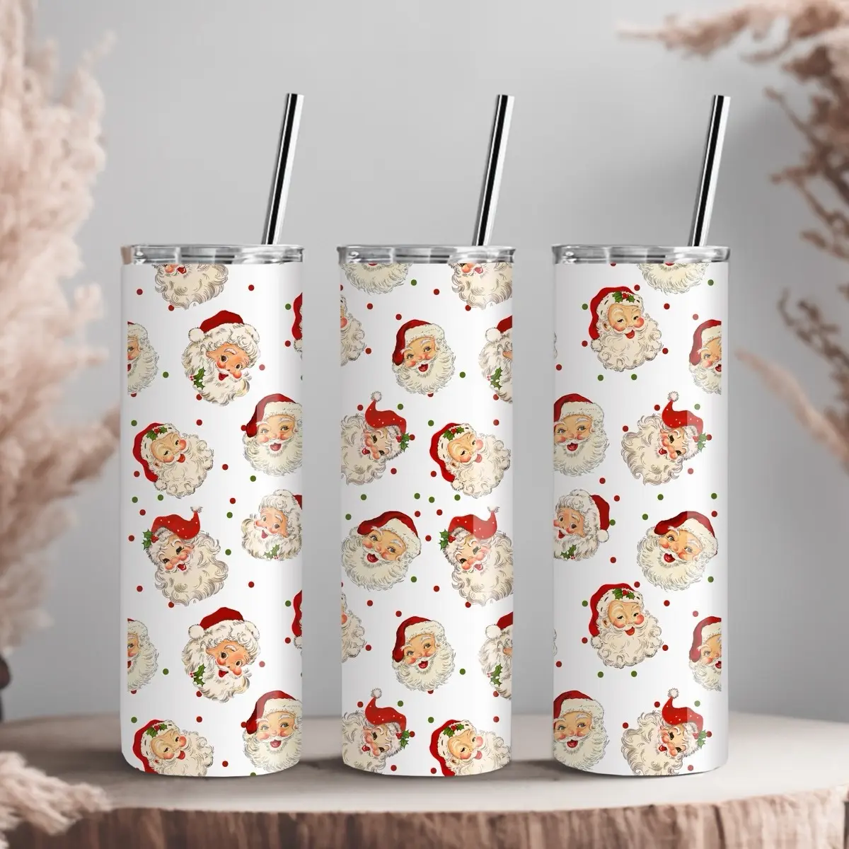 Vintage Santa Tumbler Cup