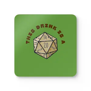 Dungeons and Dragons Coaster Set, Game Room Decor, Dungeon Master Gift, RPG Table Accessories, Wooden Coasters, D&D Party Supplies