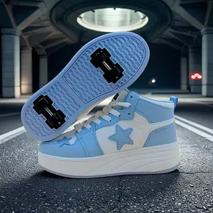 kids walking roller Skate shoes,4 Wheels Roller Shoes for school,outdoor sport wheeled shoes,gift roller sneakers for children,toddler wheel skate shoes,youth roller shoes,casual daily footwear Skate Shoes for Birthday Gifts