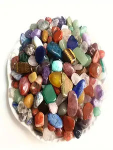Natural mixed polished crystal gravel, suitable for DIY production, home decoration, jewelry making, gardens, fountains, wish bottles, crystal beads, garden decoration, elegant style, Natural Crystals