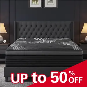 14/12 Inch Gel Memory Foam Mattress Hybrid Pocket Spring Twin Full Queen King Bed Mattress In A Box, Euro Top Medium Firm for Back & Lumbar Support, Individual Pocket Spring Bed for Motion Isolation & Fiberglass Free